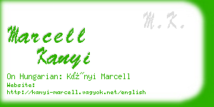 marcell kanyi business card